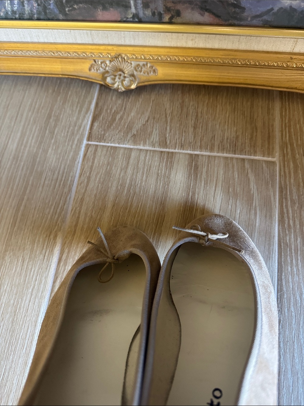 Repetto Cendrillon suede ballet flats beige taupe - Picture 8 of 10